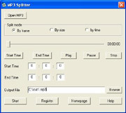 MP3 SPLITTER Screenshot